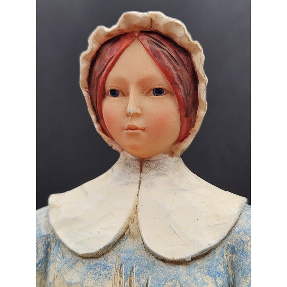 Jim Shore Bounty & Give Thanks Thanksgiving Pilgrim Figurines 2004 Vintage - Picture 6 of 6